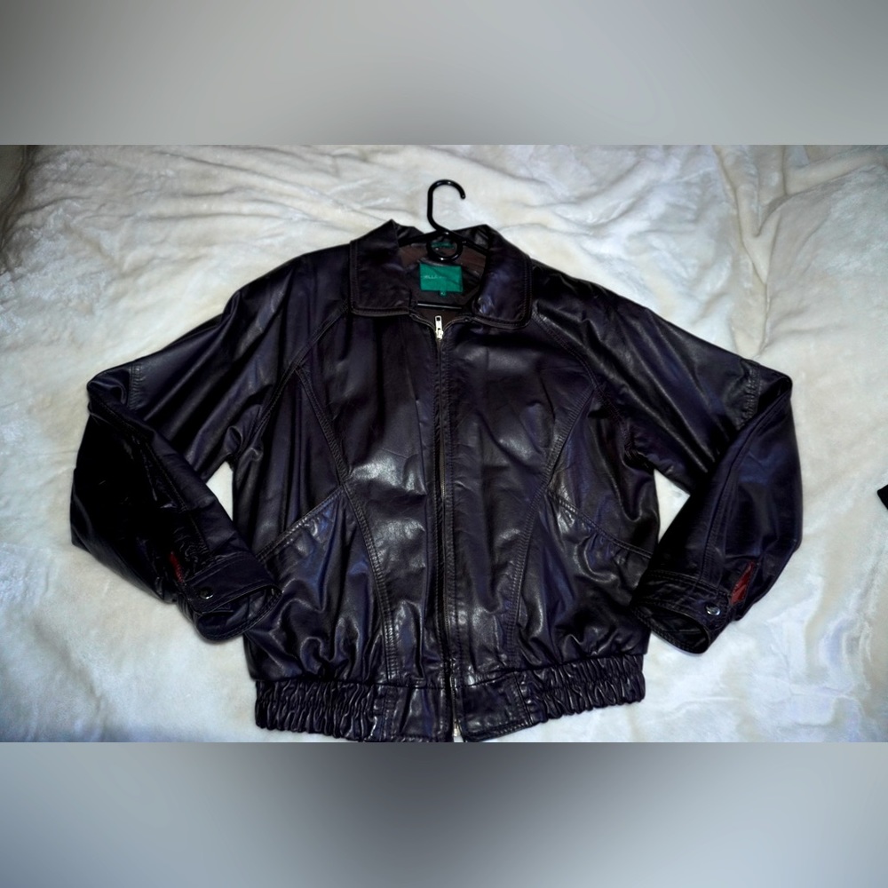 Darkest Brown Mens leather jacket